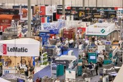 Aerial shot of the expo hall at IBIE 2022