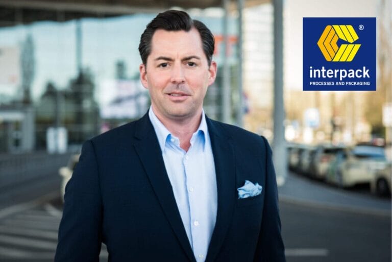 Mark Rustler on the left of interpack logo