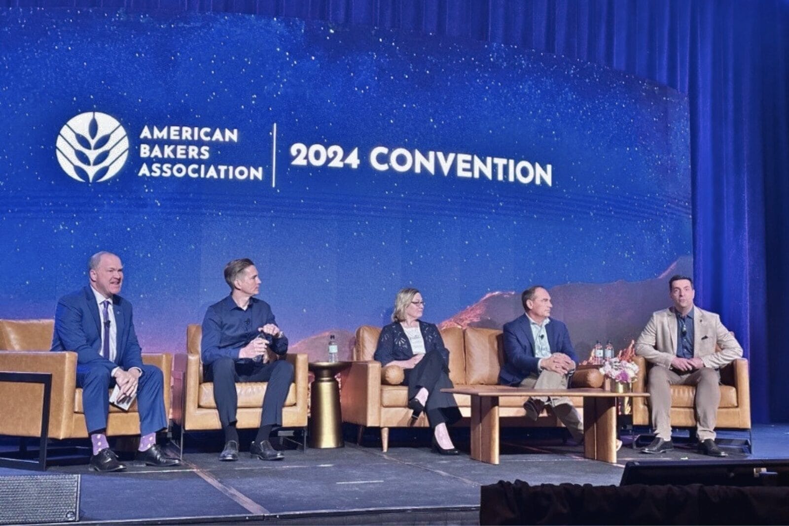 Panel speakers for a discussion on artificial intelligence at American Bakers Association Convention 2024