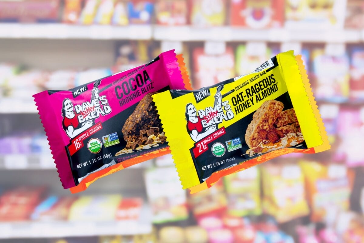 Dave's Killer Bread organic snack bars hit convenience store shelves.