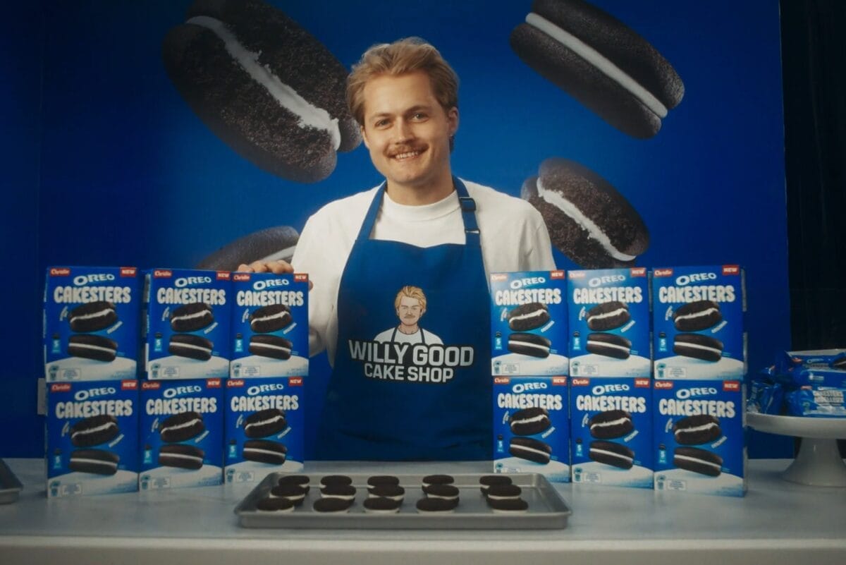 Still of promotional video for OREO Cakesters launch in Canada featuring Toronto Maple Leafs player William Nylander