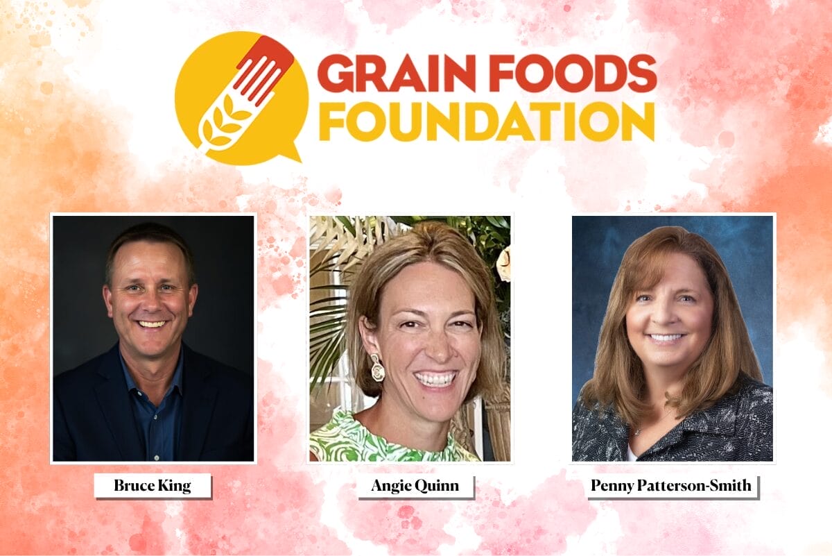 Grain Foods Foundation logo | (from left) Bruce King, Angie Quinn and Penny Patterson-Smith