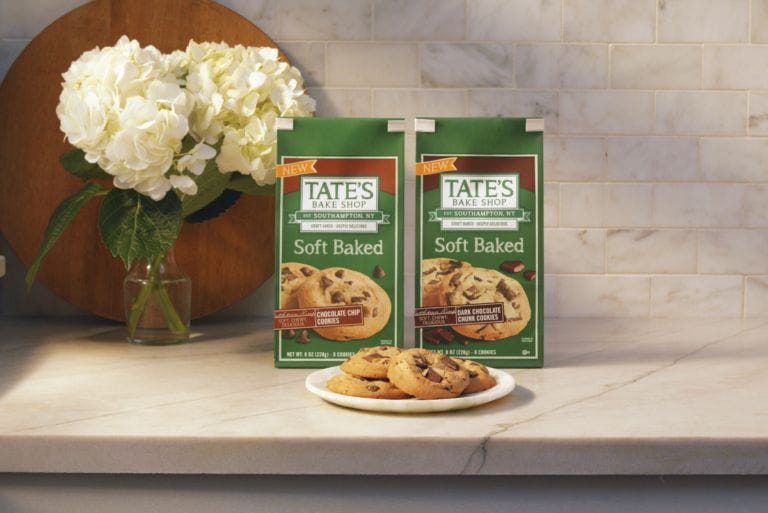 Tate's Bake Shop Soft Baked Cookies on counter