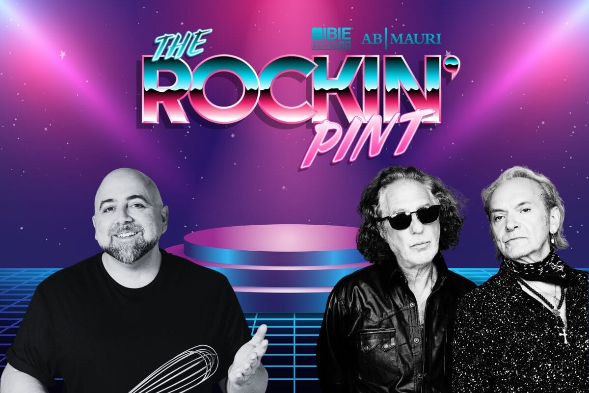 The Rockin' Pint Night logo, Duff Goldman and Wang Chung