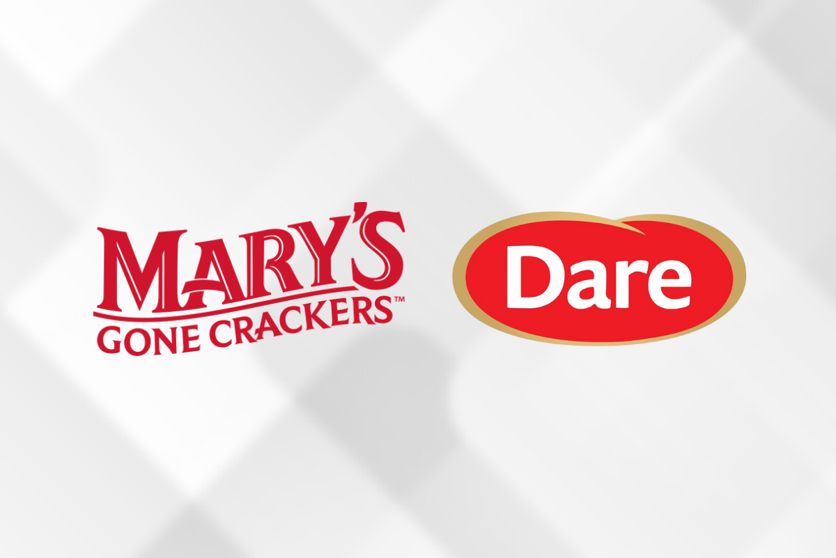 Mary's Gone Crackers and Dare Foods logos