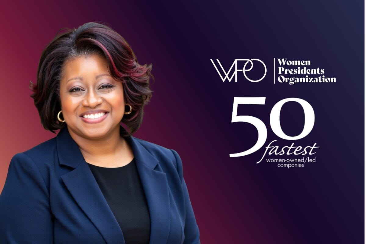 Women Presidents Organization logo and Trina Bediako