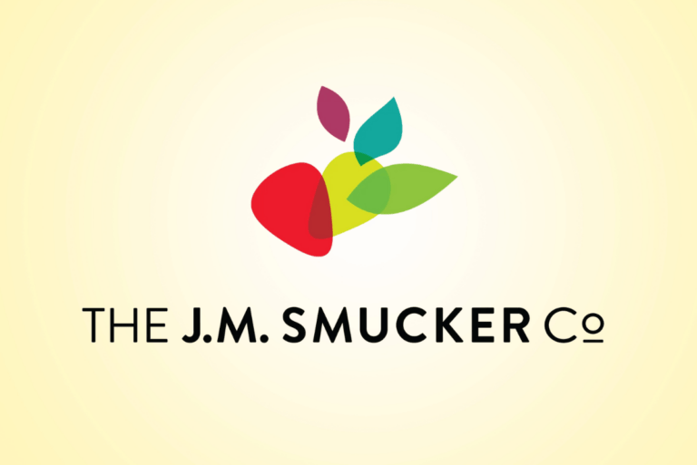J.M. Smucker logo on gradient background
