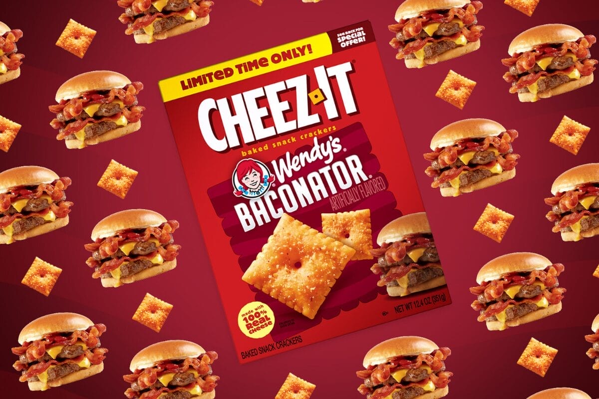 Cheez-It stacks portfolio with Wendy’s Baconator crackers