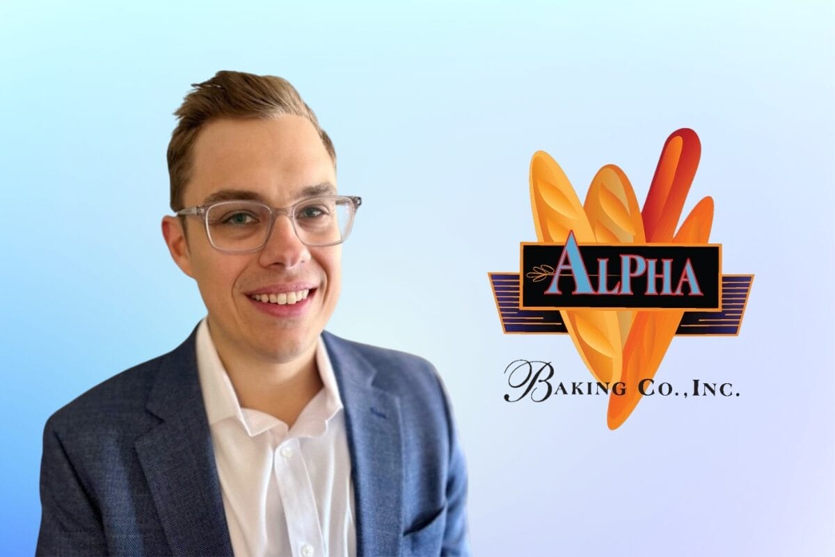 Alpha Baking logo with Ryan Strukoff headshot