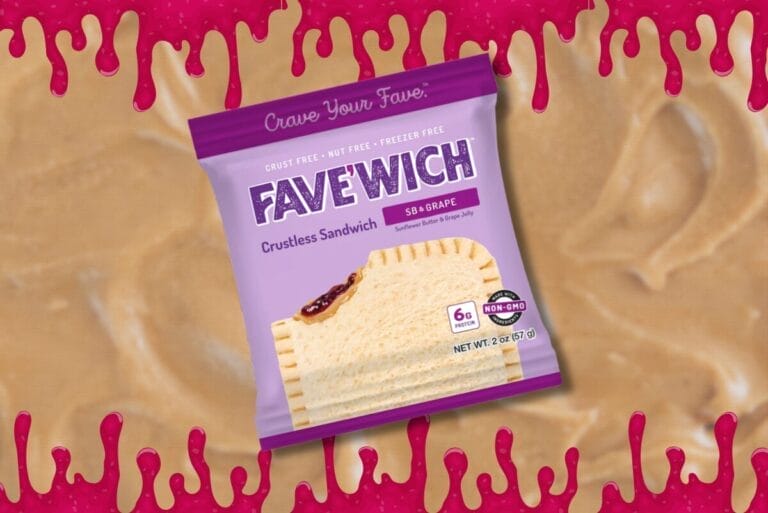 Fave’Wich's new SB & Grape Crustless Sandwich