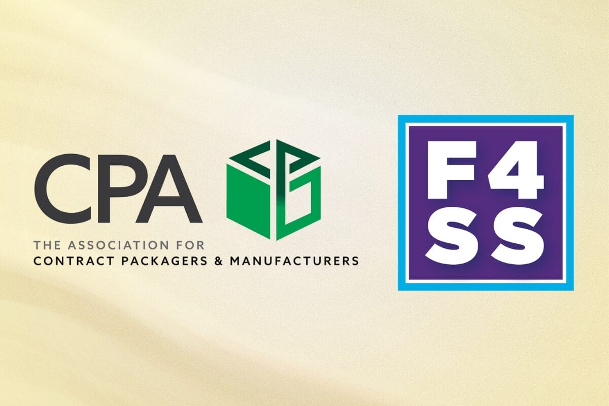 Contract Packaging Association and Foundation for Supply Chain Solutions logos on yellow background