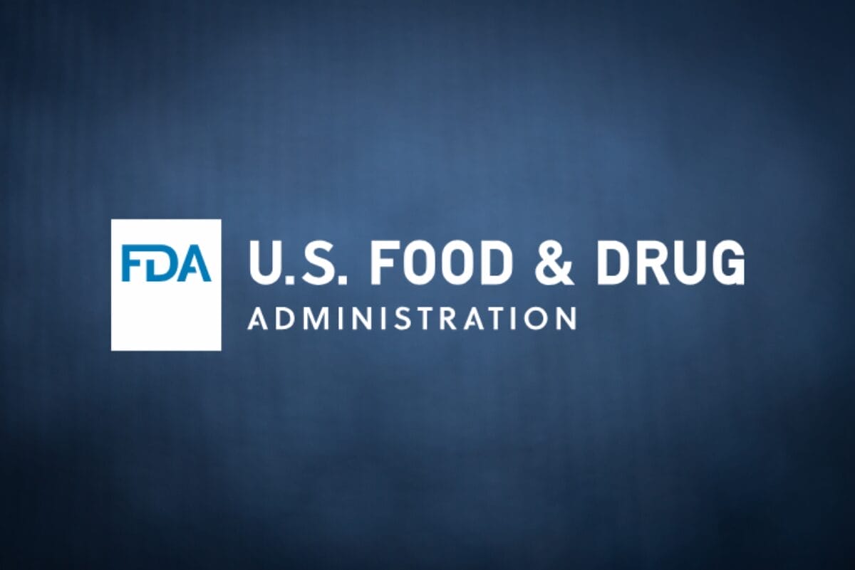US Food & Drug Administration (FDA) logo on dark blue background