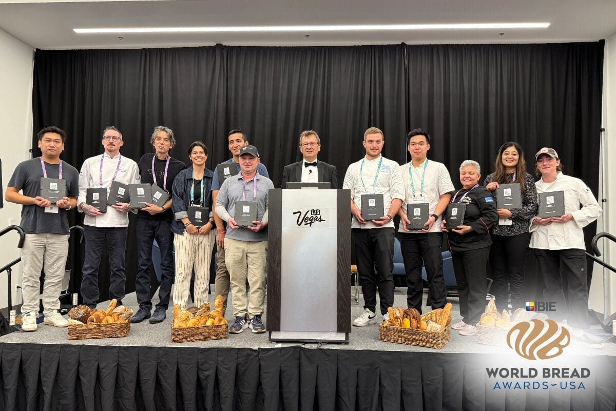Winners of 2025 IBIE World Bread Awards during ceremony